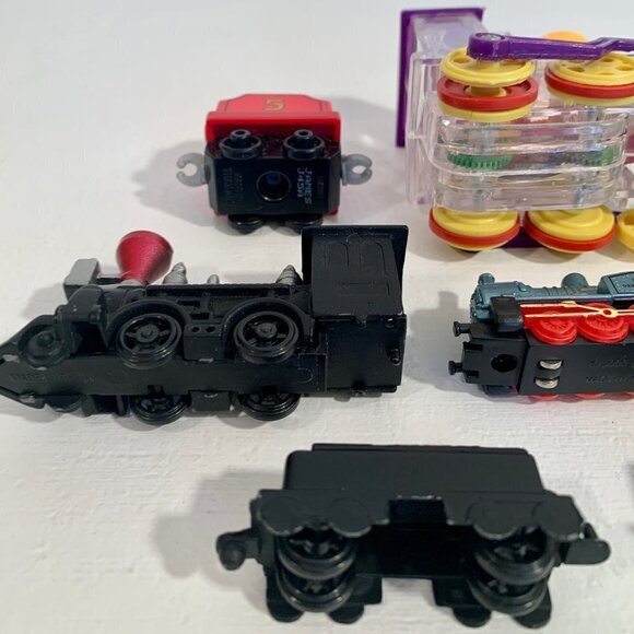 Toy Train Engines Mixed Lot Of 9 Cast Iron Locomotive Engine Passenger Coal Soma - Picture 7 of 16